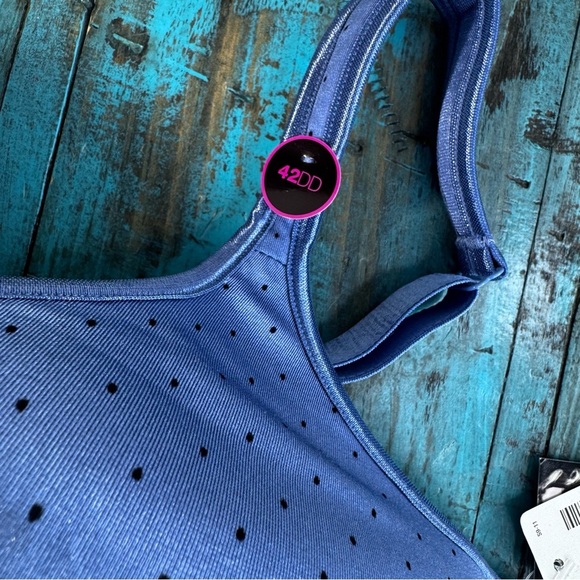 Addition Elle Blue Polka Dot Underwire Bra Size 42DD NWT Brand New - Picture 3 of 8